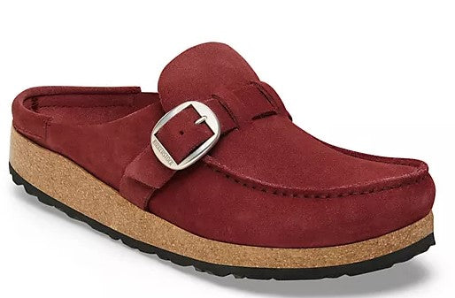 Women's Birkenstock Buckley Suede Leather (Zinfandel)