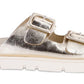 MIA Gen Double Buckle Strap Sandal (Gold Metallic)