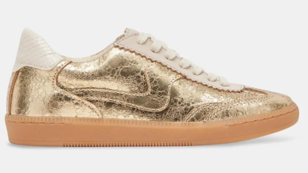 Women's Dolce Vita Notice Sneaker (Gold Distressed)