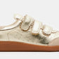 Steve Madden Momentum Velcro Sneaker (Gold)