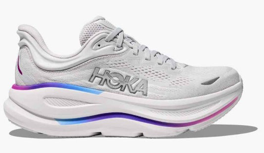 Women's Hoka Bondi 9 (WIDE) (White/White)