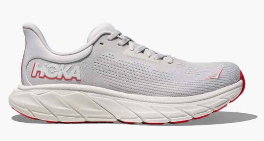 Women's Hoka Arahi 7 (Cosmic Grey/Ruby Red)