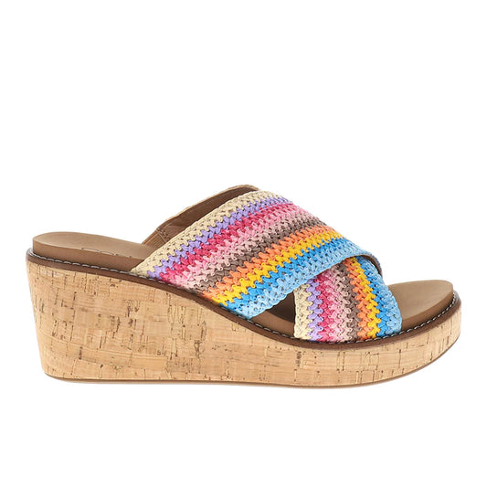 Corkys Peace Out Wedge Sandal (Multi)