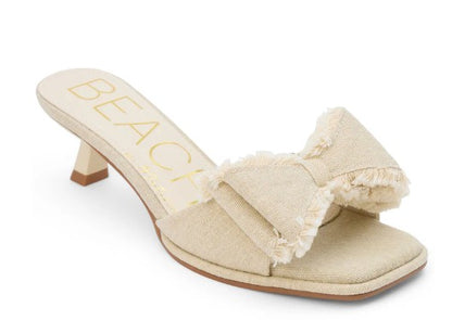 Beach By Matisse Natural Linen Penelope Heeled Sandal