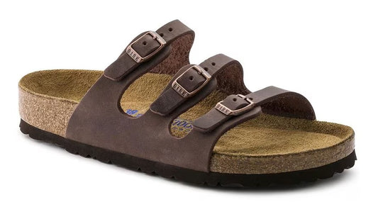 Women's Birkenstock Florida Soft Footbed (Oiled Leather-Habana)
