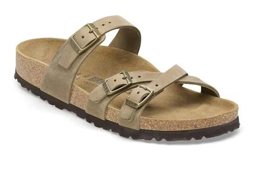 Women's Birkenstock Tobacco Brown Franca Oiled Leather (Narrow/Medium/Width)