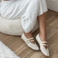 Dolce Vita Baylee Ballet Flat (Bone Perforated Suede)