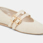 Dolce Vita Baylee Ballet Flat (Bone Perforated Suede)