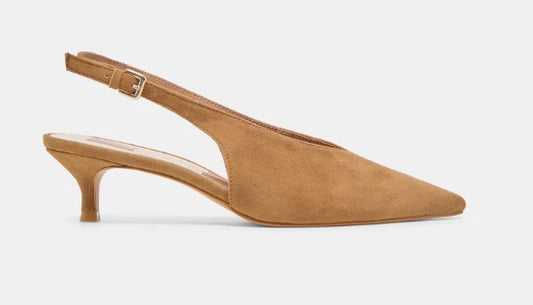 Dolce Vita Alenna Suede Heels (Light Brown Suede)