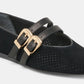 Dolce Vita Baylee Ballet Flats (Onyx Perforated Suede)