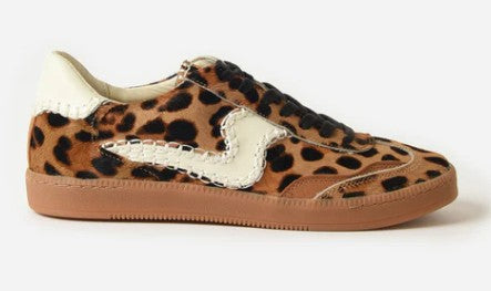 Dolce Vita Notice Stitch Sneakers (Dark Leopard Calf Hair)