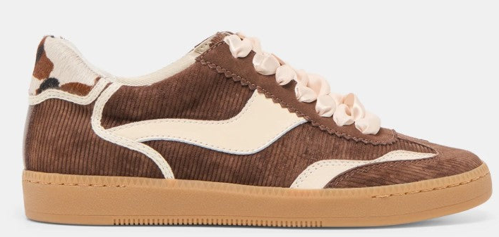 Women's Dolce Vita Notice Sneaker (Chocolate Corduroy)