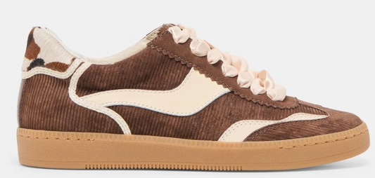 Women's Dolce Vita Notice Sneaker (Chocolate Corduroy)