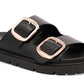 MIA Gen Double Buckle Strap Sandal (Black)