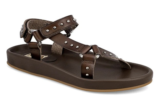 MIA Zaria Gladiator Sandal (Dark Brown)