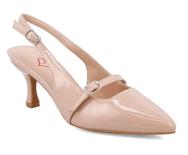 MIA Sauraa Pointed Closed Toe Stiletto Heel (Nude)