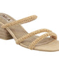 MIA Inara Block Heeled Sandal (Natural Bead)