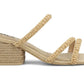 MIA Inara Block Heeled Sandal (Natural Bead)