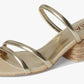 MIA Inara-L Blocked Heeled Sandal (Gold)