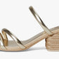 MIA Inara-L Blocked Heeled Sandal (Gold)