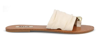 MIA Tiffani Flat Sandal (Bone)