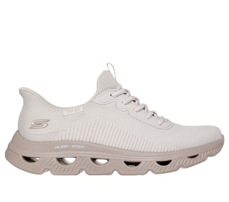 Women's Skechers Slip-ins: BOBS Sport Arc Waves (Natural)