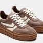Steve Madden Dodge Espresso Low Top Sneaker (Taupe Multi)