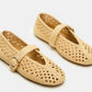 Steve Madden Alara Mary Jane Flat (Natural Raffia)