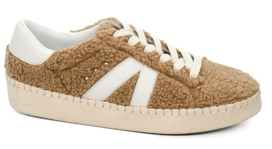 Corkys No Chaser Sneakers (Camel Shearling)