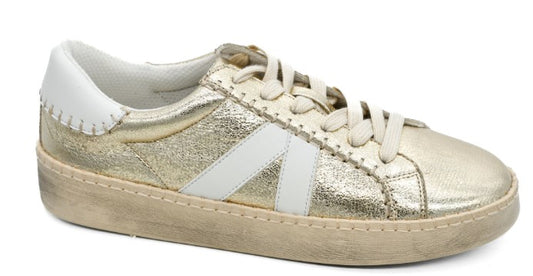 Corkys Friends Zone Sneakers (Gold Crinkle Metallic)