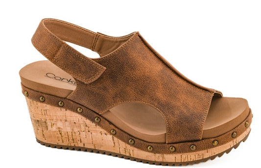 Corkys For Keeps Sake Sandals (Rust)