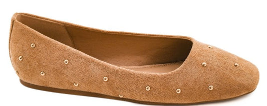 Corkys Don't Be Rude Flat (Camel Faux Suede)