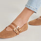 Dolce Vita Baylee Ballet Flat (Pecan Perforated Suede)