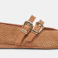 Dolce Vita Baylee Ballet Flat (Pecan Perforated Suede)