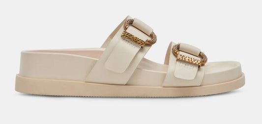 Dolce Vita Soya Sandal (White Leather)