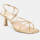 Dolce Vita Mylee Heels (Gold Distressed Leather)
