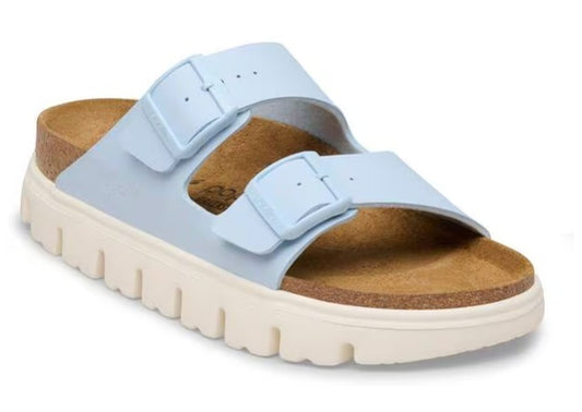 Women's Birkenstock Arizona Chunky Platform (Baby Blue) (Medium/Narrow/Width)