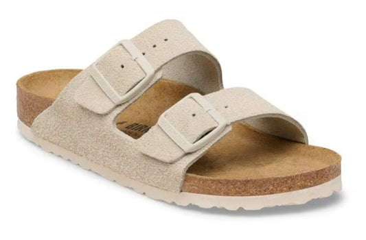 Women's Birkenstock Oyster Arizona Suede Leather (Medium/Narrow/Width)