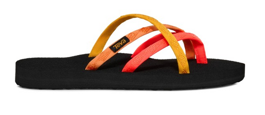 Women's Teva Olowahu Flip-Flop (Neon Coral Multi)