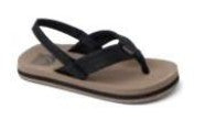 Little Boys' Reef Little Ahi Sandal (Black/Tan)