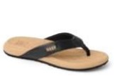 Kids Reef Cushion Harmony Flip Flop (Black/Tan)