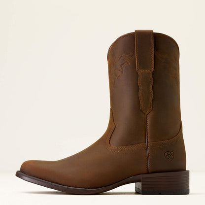 Men's Ariat Sonoro Roper Toe Western Boot (Distressed Brown)