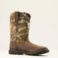 Men's Ariat Groundbreaker Antler Waterproof Wide Square Toe Work Boot (Bruin Brown/Camo)