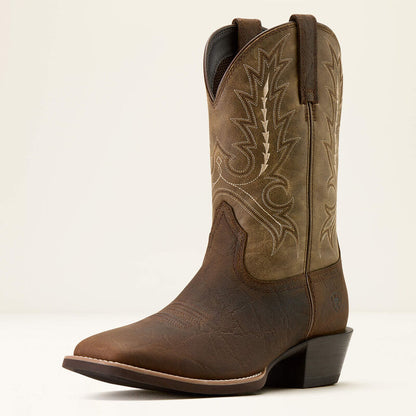 Men's Ariat Sport Outfitter Wide Square Toe Cowboy Boot (Tan Elephant Print/Driftwood Tan)