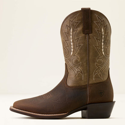 Men's Ariat Sport Outfitter Wide Square Toe Cowboy Boot (Tan Elephant Print/Driftwood Tan)