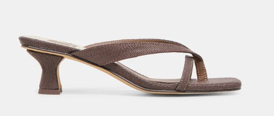 Dolce Vita Brevel Heels (Chocolate Raffia)
