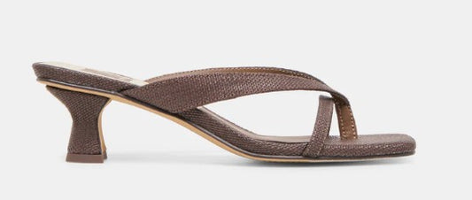 Dolce Vita Brevel Heels (Chocolate Raffia)