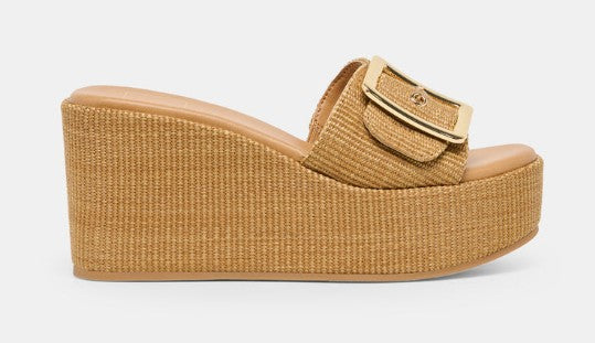 Dolce Vita Jilian Wedges (Mocha Raffia)