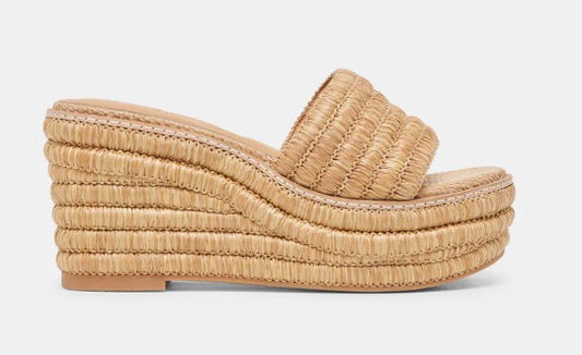 Dolce Vita Throne Wedges (Lt Natural Raffia)