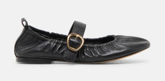 Dolce Vita Caely Leather Ballet Flats (Black)